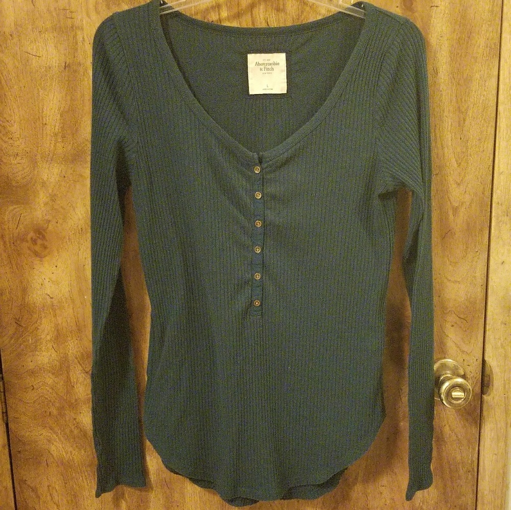 Abercrombie and Fitch teal long sleeve